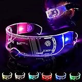 Einzigartige 7-Farben Cyberpunk LED Visierbrille Leuchtbrille Festival...