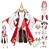 Mr.LQ Frauen Yae Miko Cosplay Kostüm Outfit Spielfiguren Genshin...