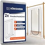 Königwerk Staubschutztür mit Reißverschluss (2er Set) - Inkl....
