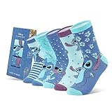 Disney Bunte Socken Damen 5er Pack Damen Socken Lustige Motive...