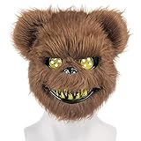 ZZOUFI Halloween Maske Horror Bärenmaske, Grusel Maske für...