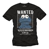 Vintage Cookie Monster T-Shirt - Kekse - schwarz XL