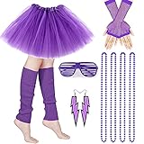 M MUNCASO 80er-Jahre-Kostüm, 1980er-Jahre-Party-Kostüm-Set für...