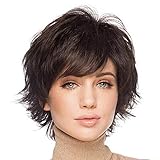 HARICUBE kurze Haare Perücken für Frauen mit Pony natürliche...