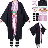 Formemory Japanische Anime Demon Slayer Kamado nezuko Cosplay Kostüm,...