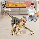 deAO Fernbedienung Realistisches T-Rex Dinosaurier-Roboter-Spielzeug,...