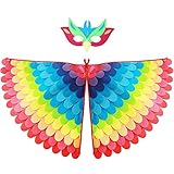 Proumhang 2 Stück Kinder Vogelflügel Kostüm für Alter von 3~8...