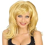 Widmann 5997C - Perücke Flirty, blond, 70er Jahre, Karneval,...