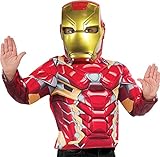 Rubie's 39216NS Iron Man Halbmaske, boys, rot, Einheitsgröße