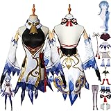 Tjmiaohao Genshin Impact Ganyu Cosplay Kostüm Outfit Spielfiguren...