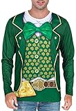 COSAVOROCK ST. Patrick's Day Leprechaun Kostüm Klee Langarm T-Shirts...