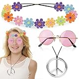 Hippie Accessoires Hippie Kostüm Zubehör, 70er Jahre Bekleidung...
