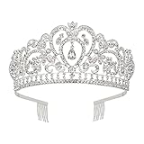 Kristall Hochzeit Frauen Krone Mädchen Strass Festzug Tiara Stirnband...