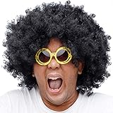 GOODS+GADGETS Afroperücke Mega Rasta Afro Perücke für Party...