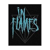 In Flames Scratched Logo Unisex Patch Standard 100% Polyester...