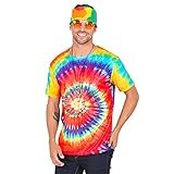 Widmann - T-Shirt Hippie, Batikshirt, Rastaman, Reggae, Disco,...