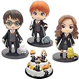 Zauberer Doll Figures Cake Topper 3 Stück Figuren Set, Cartoon Mini...