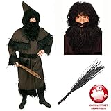 PARTY DISCOUNT Kostüm-Komplett-Set Knecht Ruprecht 3 TLG One Size