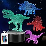 CENOVE Dinosaurier Nachtlicht Geschenke, 4PCS Nachtlampe Spielzeug mit...