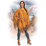 Boland 44095 - Poncho Indianerin, braun, Einheitsgröße für...