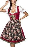 Dirndl Kleid Kostüm mit Herzausschnitt und Schnürung und Schürze...