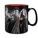Harry Potter - Keramik Tasse - Harry Hermine Ron - Gryffindor - Wappen...