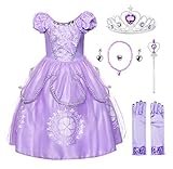 JerrisApparel Mädchen Prinzessin Sofia Kostüm Kleid Geburtstag Party...