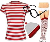 Damen Herren Wo Ist Nerdgeek-Brille Abendkleid Fresher Kostüm Book...
