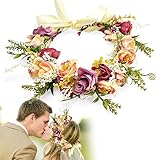BUENTYA Blumenkranz Hochzeit Blumenkrone Haare Haarkranz Blumen...