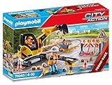PLAYMOBIL City Action 71045 Straßenbau inkl. Bagger und Absperrung,...