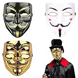3 Stück V wie Vendetta Maske, Anonymous Maske, Game Master Maske,...
