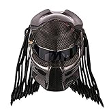 WXFQY Motorrad Kreative Iron Warrior/Full Face, Predator Helm, D.O.T...