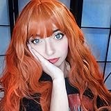Mildiso Perücke Rot Lange Natürliche Wellenförmige Mode Locken...