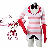 Hazbin Hotel Cosplay Angel Dust Cosplay Kostüm Helluva Boss Uniform...