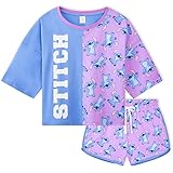 Disney Schlafanzug Damen Kurz, Pyjama Damen Teenager, Pyjama Set Cami...