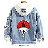 CBBI-WCCI Unisex Anime Jacke Cosplay Uchiha Sasuke Hoodies Jeansjacke...