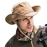 WANYIG UPF 50 + Sonnenhut Herren UV Schutz Fischerhut Safari Hut...