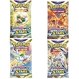 Pokemon Karten Schwert und Schild – 4X Brilliant Stars Pokemon...