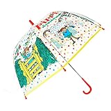 Pippi Langstrumpf Regenschirm für Kinder, Transparent, Mehrfarbig und...