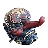 KAROON Cosplay Maske, Große Japanische Tengu-Maske Handbemalte...