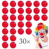 Xinlie 30 Stück Clown-Nase Schaumstoff Rot Red Nose Day Party Rote...