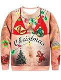 COSAVOROCK Hässliche Weihnachtspullover Herren Weihnachts Pullover...