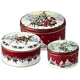 Villeroy & Boch - Winter Collage Accessoires Gebäckdosen-Set, bunt,...