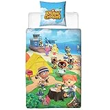 Character World Bettwäsche Animal Crossing 135x200 + 80x80 deutsche...