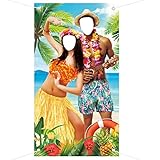 Luau Party Dekoration Hawaii Fotohintergrund Foto Stütze Banner...