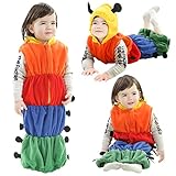 FORMIZON Baby-Raupen-Kostüm, Kleinkinder-Karnevalskostüme,...