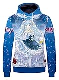 WANHONGYUE Anime Overlord 3D Digitaldruck Kapuzenpullover Sweatshirt...