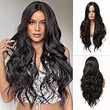 Esmee Lange Gewellt Schwarz Perücke für Frauen Natürliche...