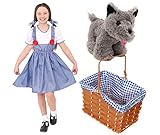 Dorothy Kostüm mit Toto für Mädchen Der Zauberer von Oz Dorothy...