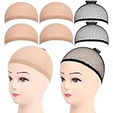 6 Stück Haarnetz Nylon Wig Cap Perücke Kappen, FANDAMEI...